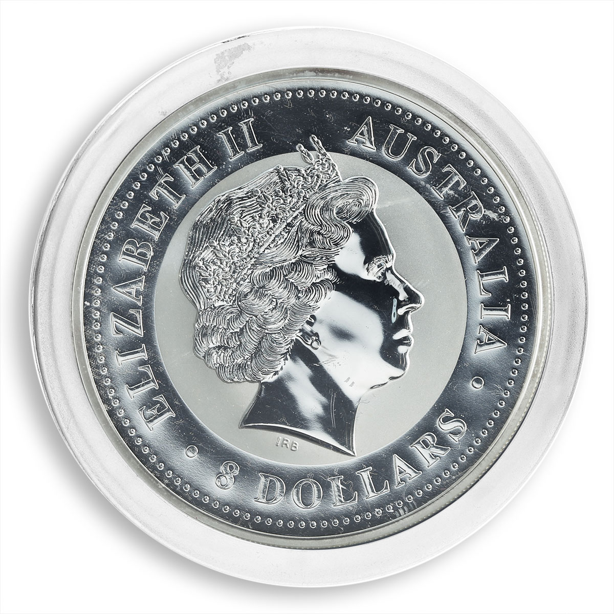 Australia 8 Dollars Year of the Pig Lunar Series I 5 Oz Silver Coin 2007