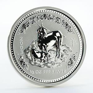 Australia 50 Cents Year of the Goat Lunar Series I 1/2 Oz Silver coin 2003