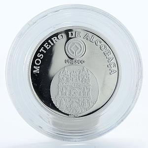 Portugal 5 euro Monastery of Alcobaca proof silver coin 2006