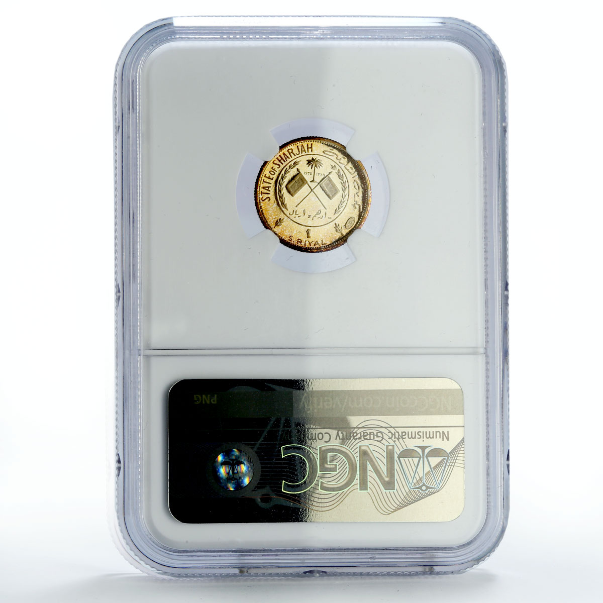 Sharjah Emirate 1 riyal Da Vinci Mona Lisa Art KM-2 PF68 NGC silver coin 1970 Sharjah Emirate 1 riyal Da Vinci Mona Lisa Art KM-2 PF68 NGC silver coin 1970