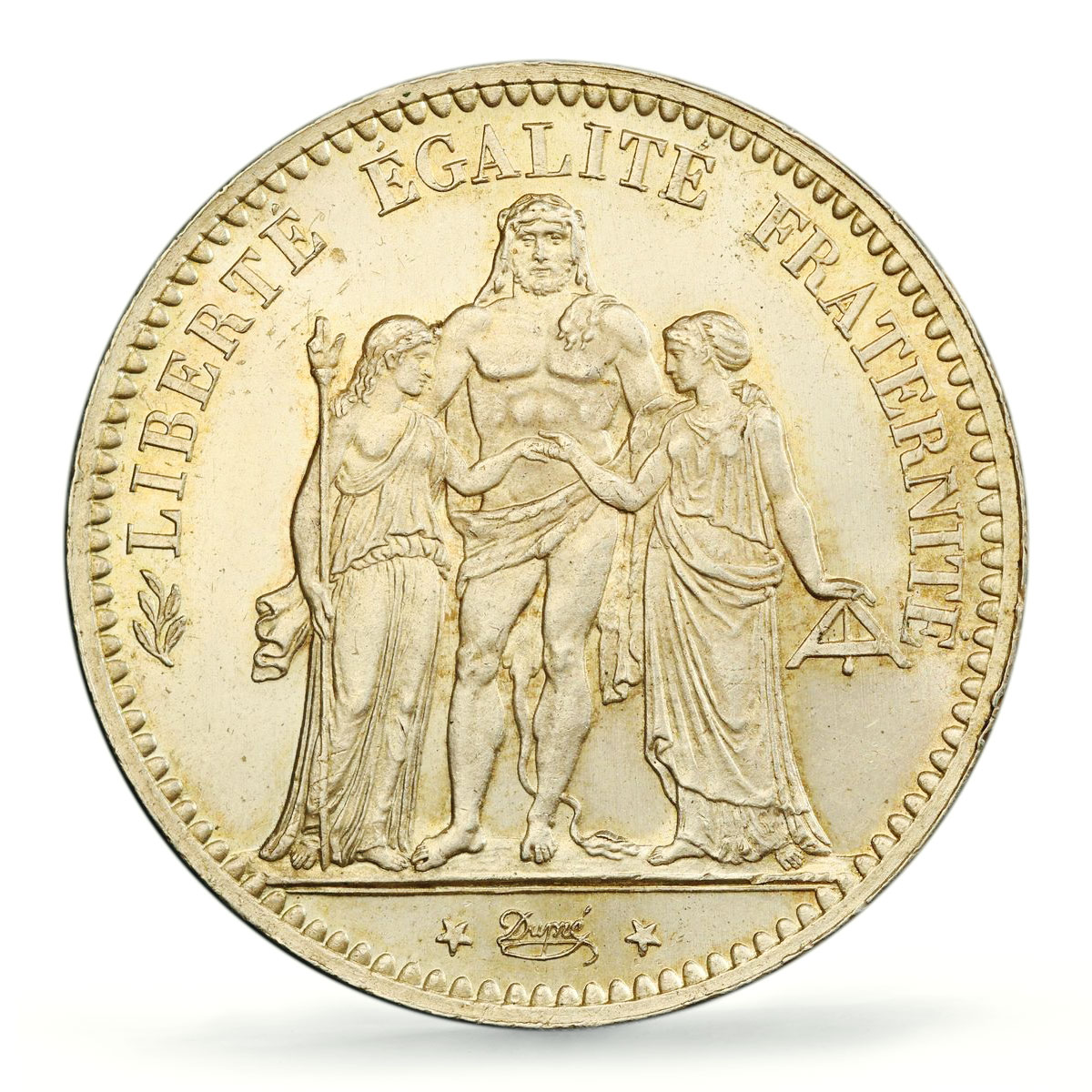 France 5 francs Liberty Equality Fraternity Hercules MS64 PCGS silver coin 1875