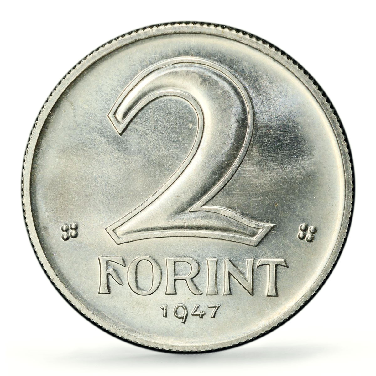 Hungary 2 forint Republic Coinage KM-533 MS65 PCGS aluminum coin 1947