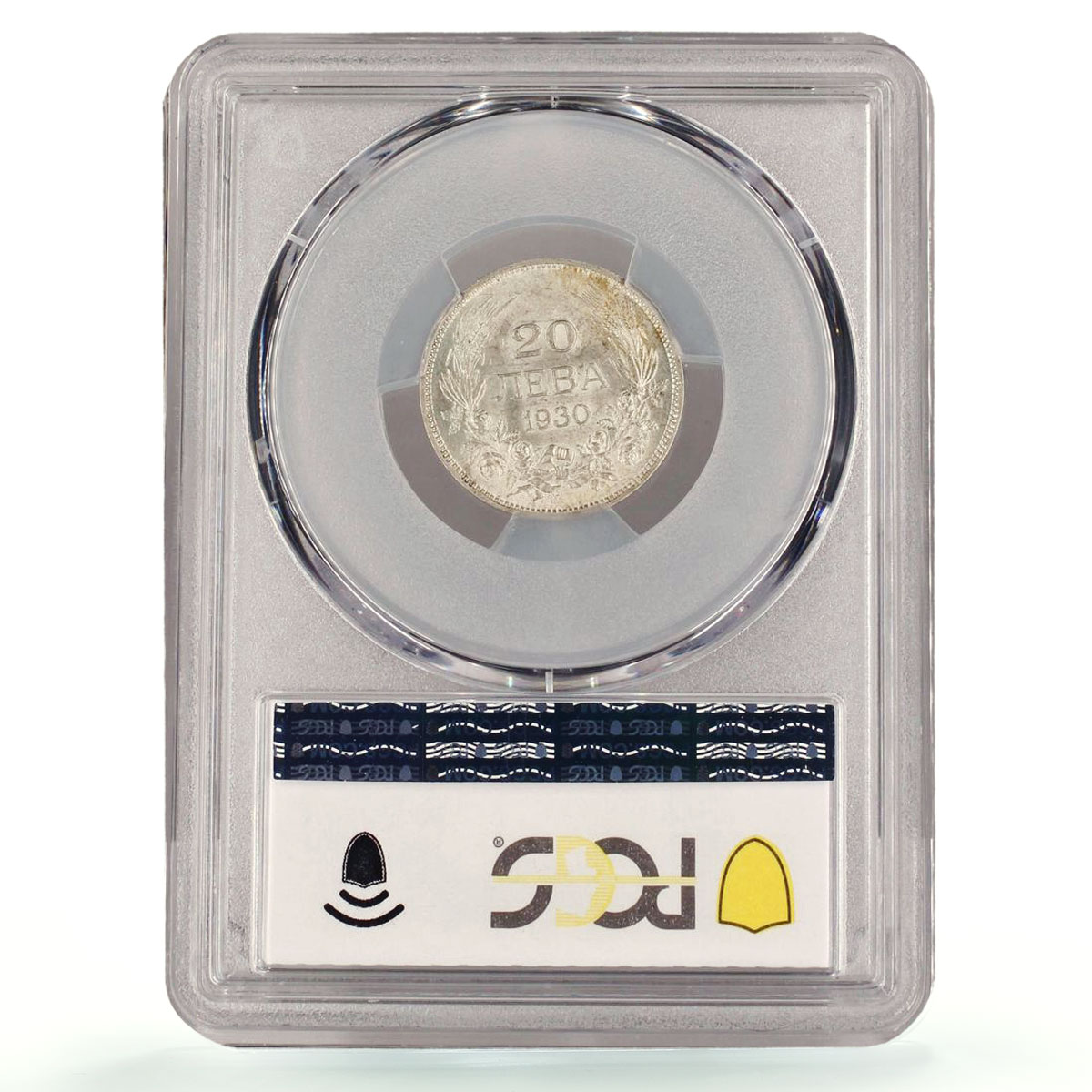 Bulgaria 20 leva King Boris III Coinage KM-41 AU58 PCGS silver coin 1930
