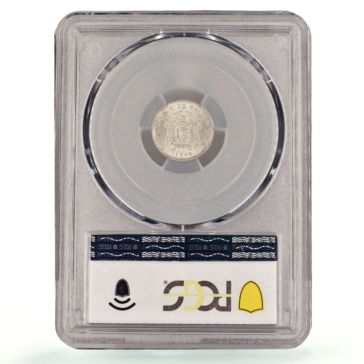 Ecuador 1/2 decimo Regular Coinage Antonio Sucre Birm MS62 PCGS silver coin 1915