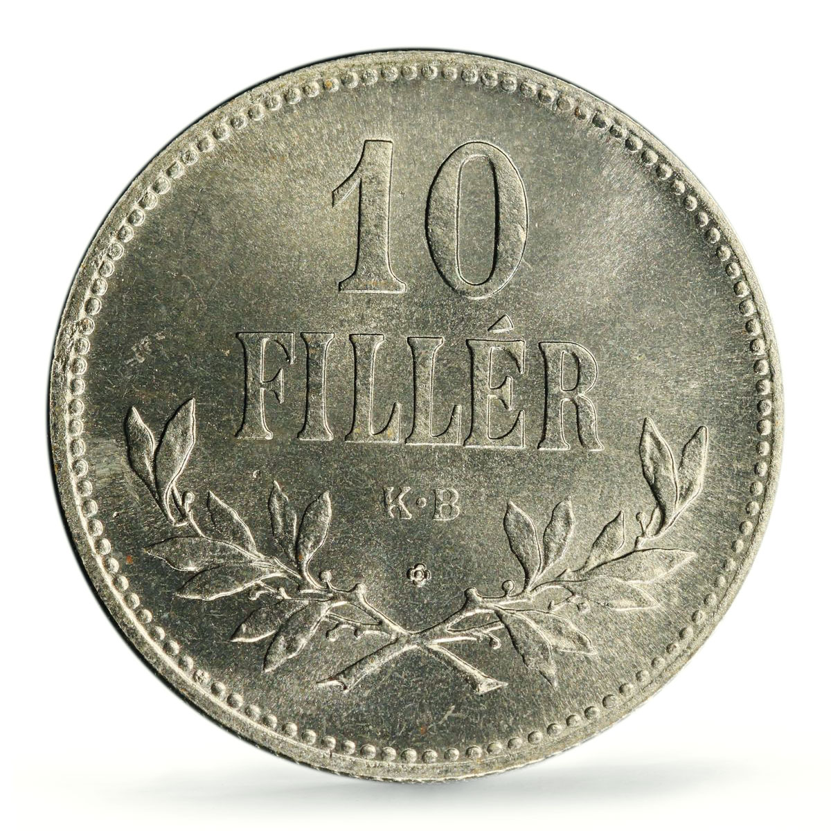 Hungary 10 filler Charles IV RESTRIKE PROOF Variety KM-496 PR66 PCGS coin 1918
