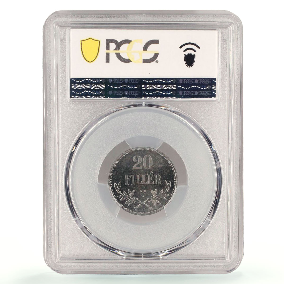 Hungary 20 filler Charles IV RESTRIKE PROOF Variety KM-498 PR66 PCGS coin 1918