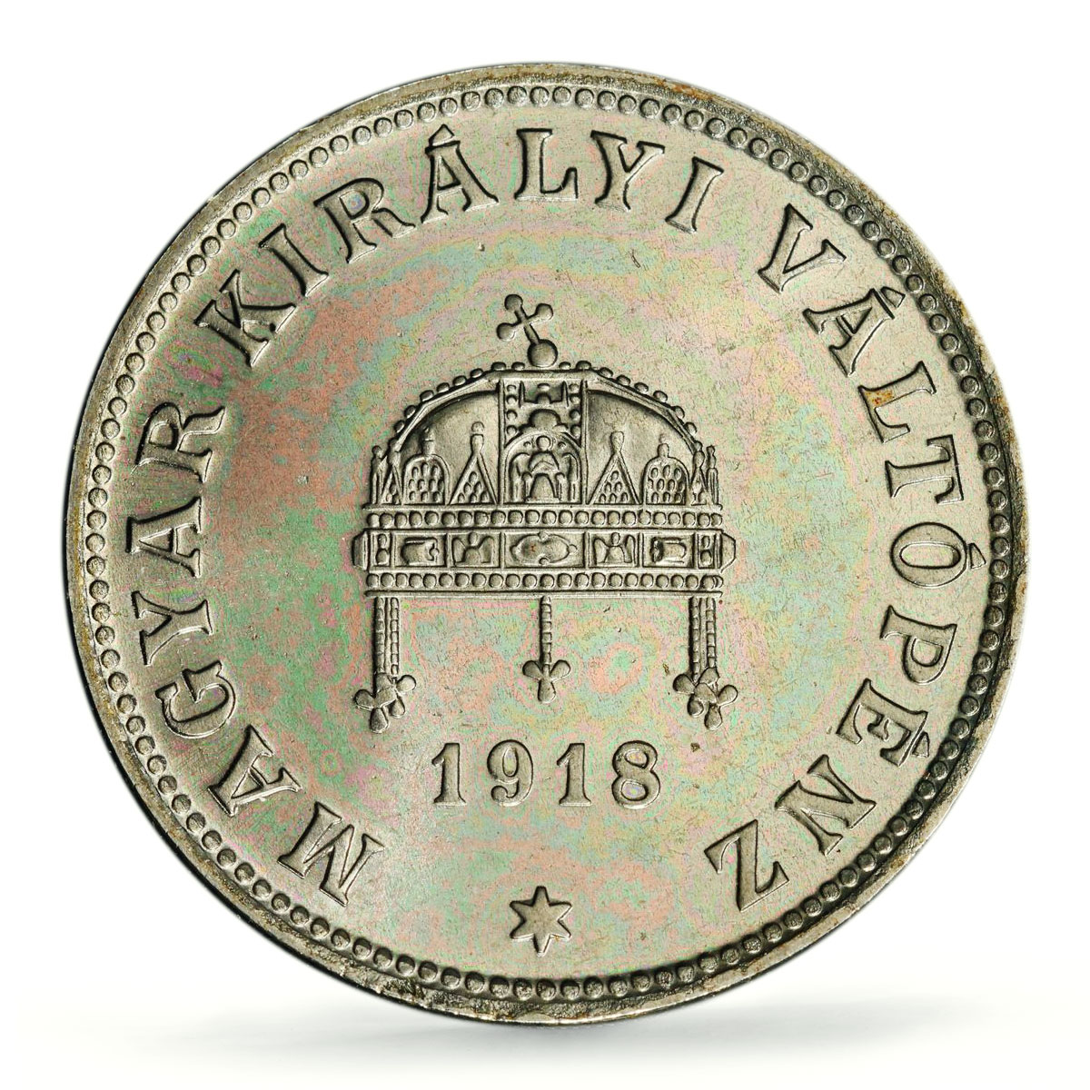 Hungary 20 filler Charles IV RESTRIKE PROOF Variety KM-498 PR66 PCGS coin 1918