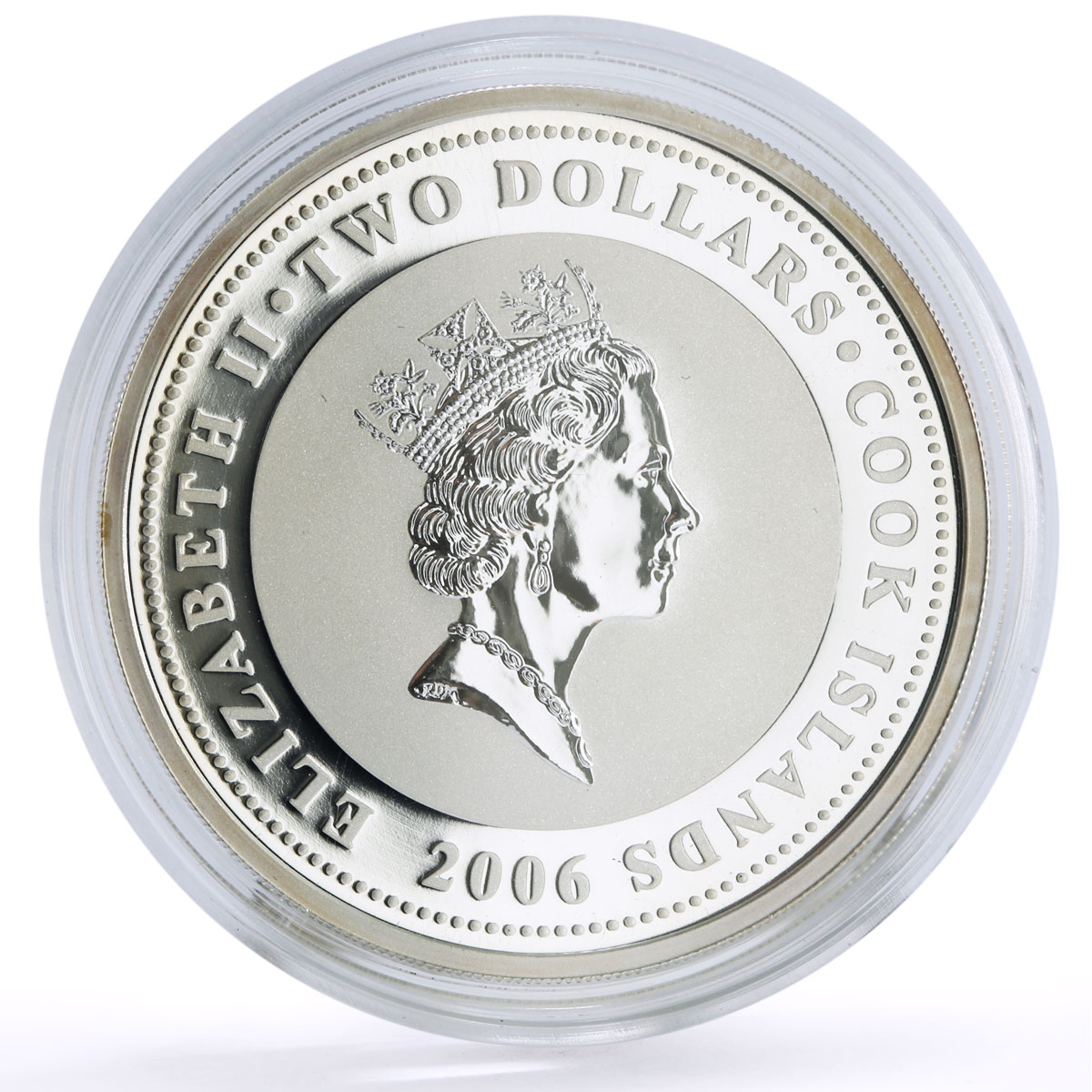 Cook Islands 2 dollars Classic Cars Speedster Duesenberg SSJ silver coin 2006