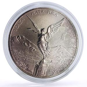 Mexico 1 onza Libertad Angel of Independence silver coin 1996