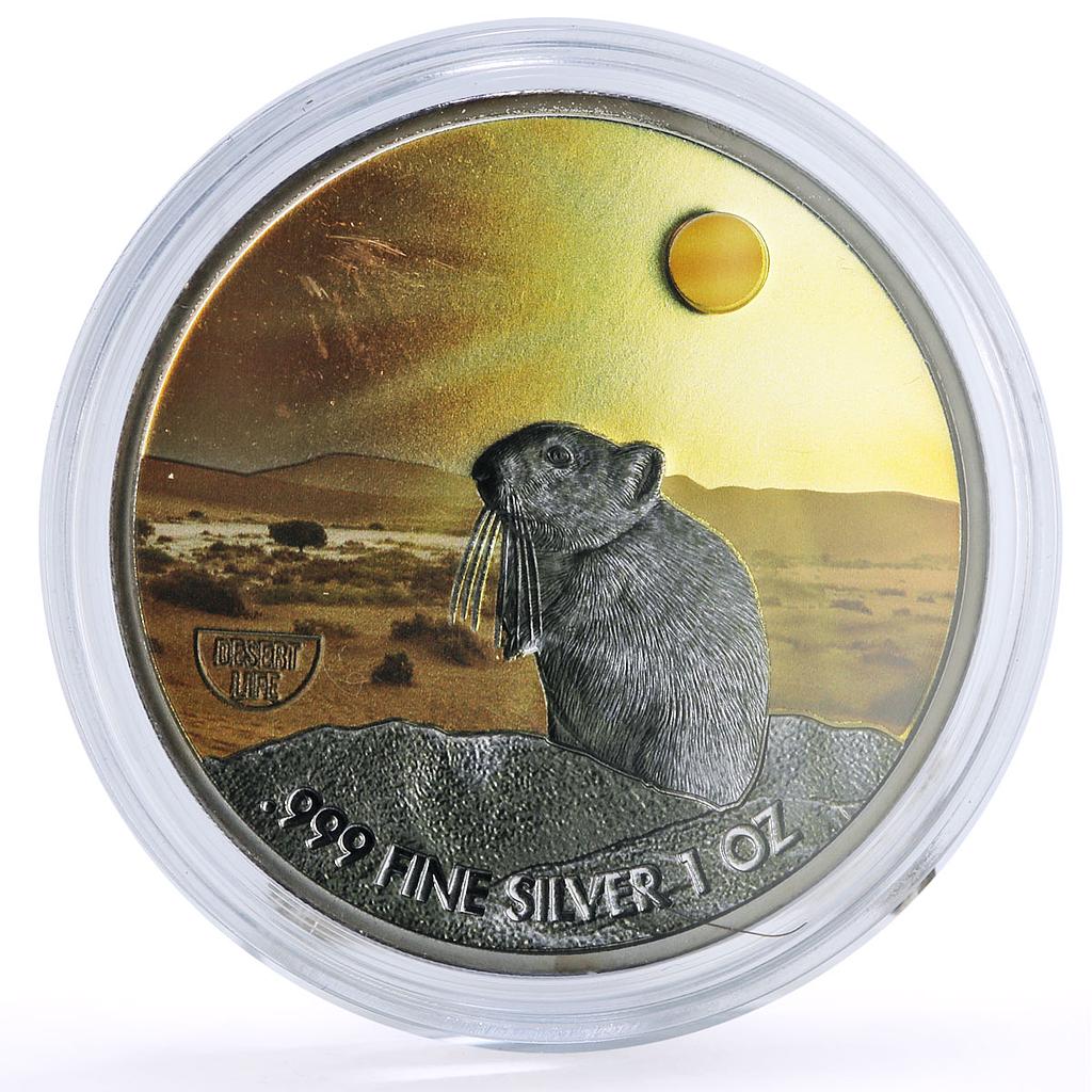 Niue 2 dollars Conservation Wildlife Gerbil Jerboa Desert Fauna silver coin 2020