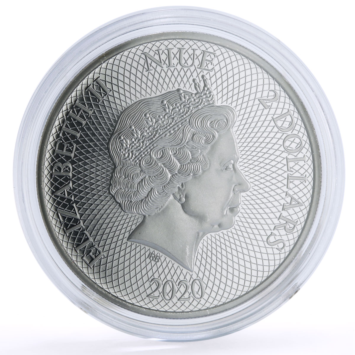 Niue 2 dollars Conservation Wildlife Monitor Desert Fauna silver coin 2020