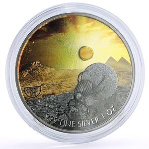 Niue 2 dollars Conservation Wildlife Scarabaeus Desert Fauna silver coin 2020