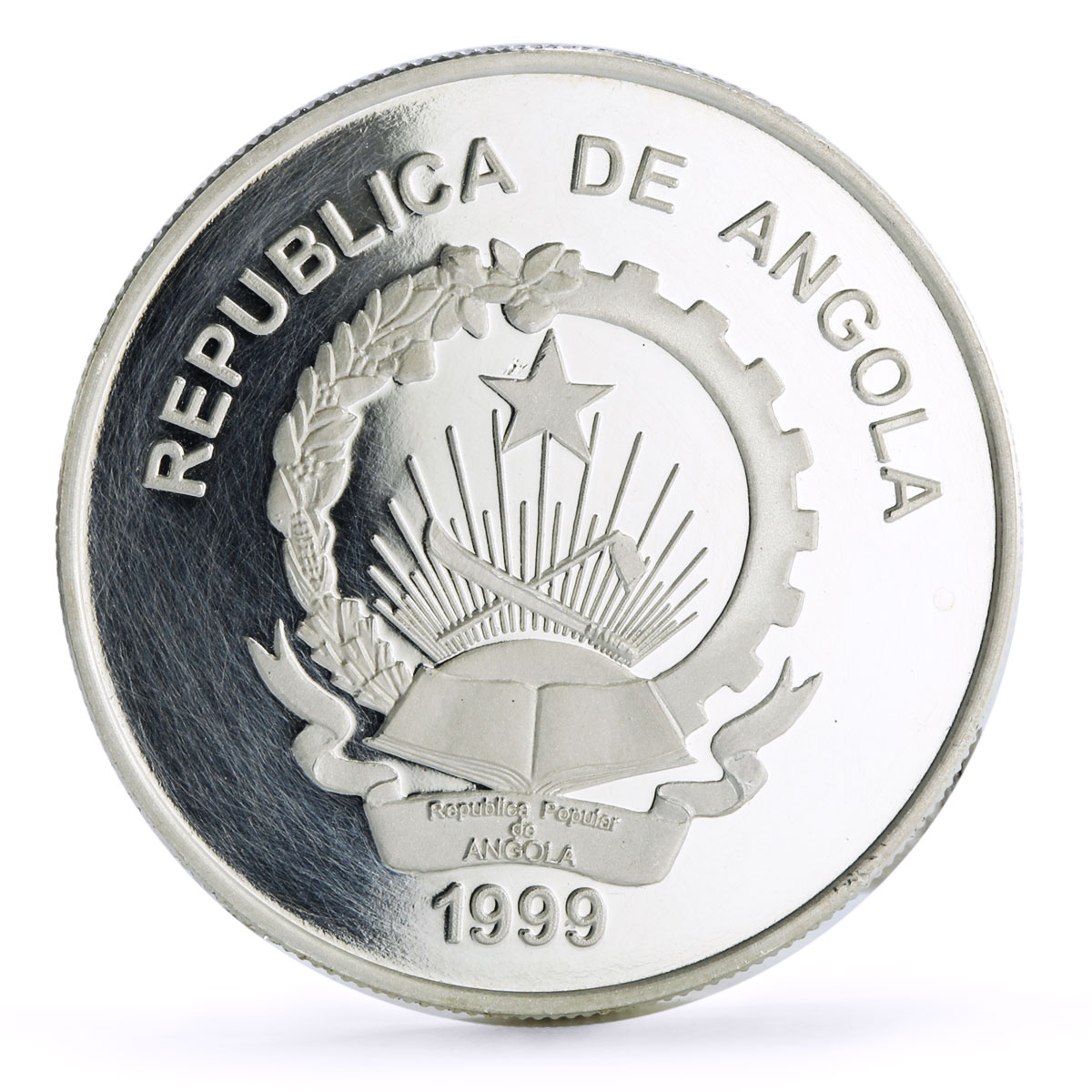 Angola 100 kwanzas Sydney Summer Olympic Games Opera House silver coin 1999