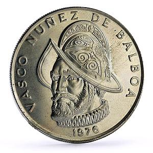 Panama 1 balboa Explorer Vasco Nunez de Balboa Error LEY CuNi coin 1976