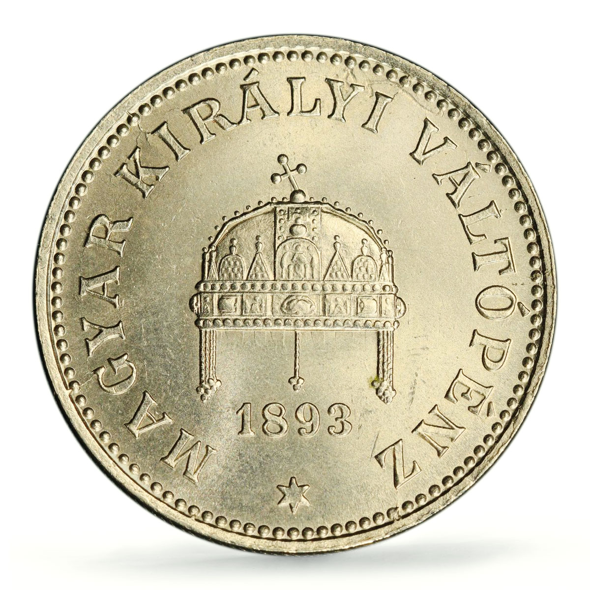 Hungary 20 filler Francis Joseph I Coinage KM-483 MS65 PCGS nickel coin 1893