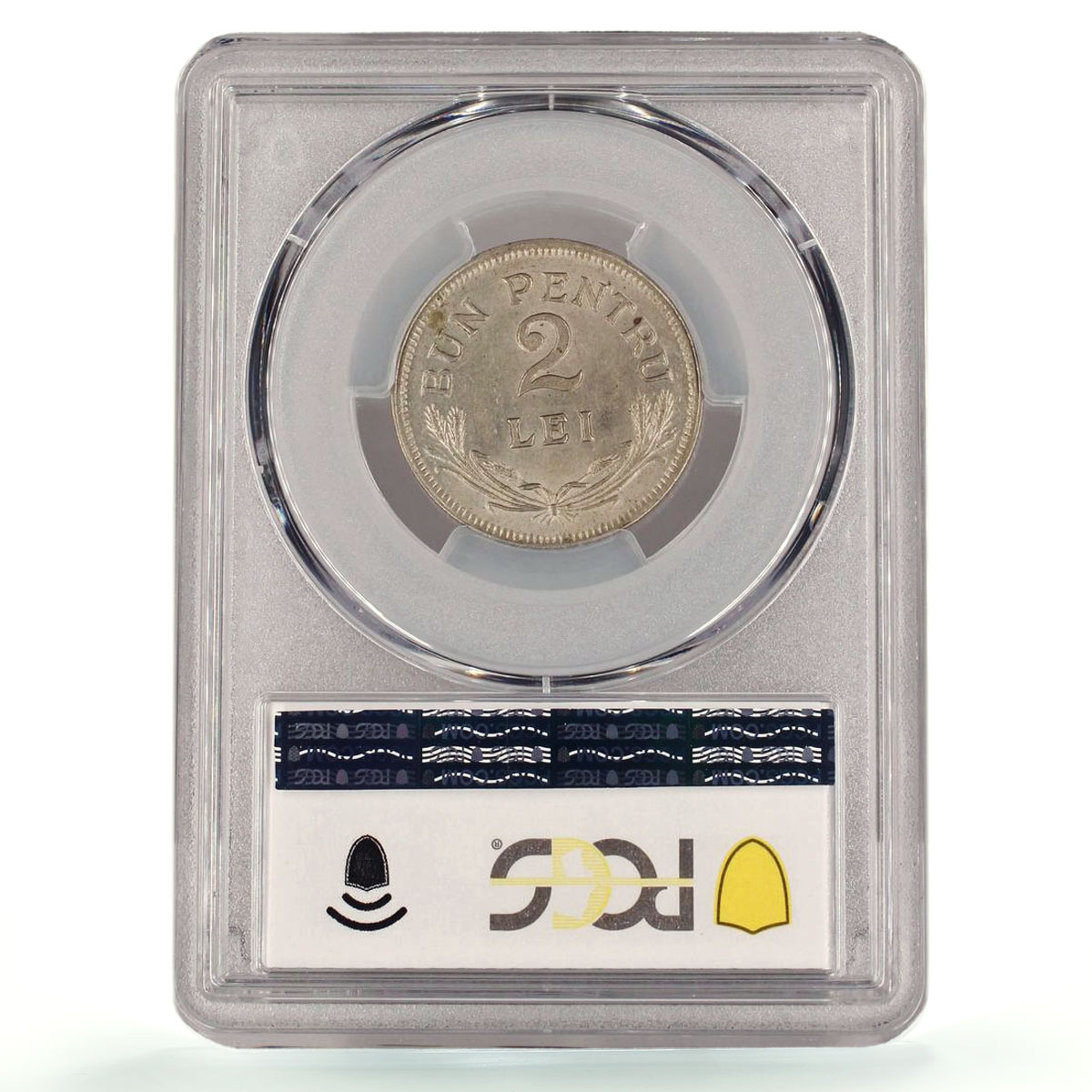 Romania 2 lei Ferdinand I Coinage Brussels Mint KM-47 MS63 PCGS CuNi coin 1924