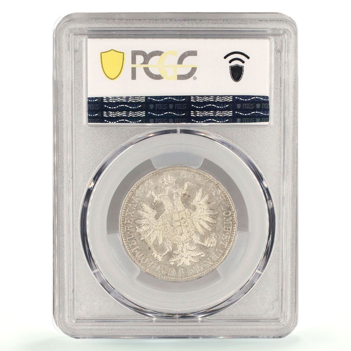 Austria 1 florin Franz Joseph I Coinage KM-2219 MS62 PCGS silver coin 1861 A