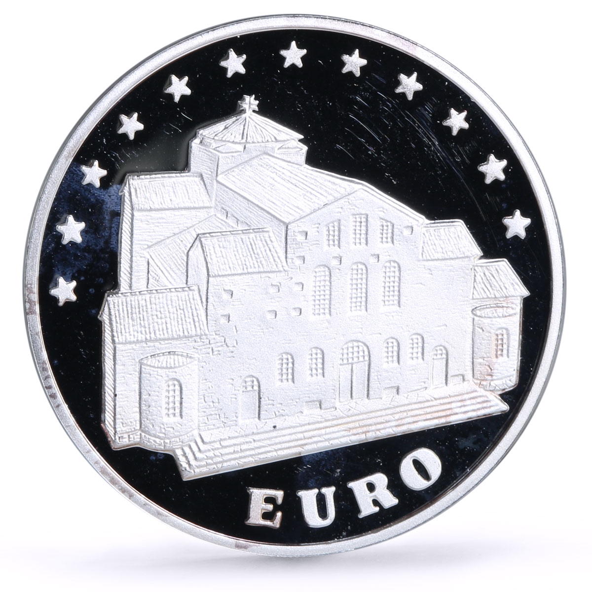 Bulgaria 5000 leva European Union Association St Sofia Church silver coin 1998