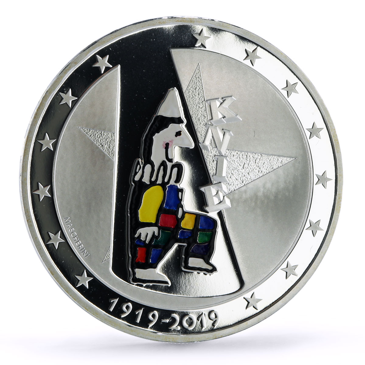 Switzerland 20 francs Knie Circus 100th Anniversary Clown proof silver coin 2019