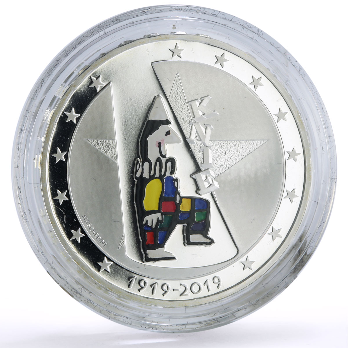 Switzerland 20 francs Knie Circus 100th Anniversary Clown proof silver coin 2019
