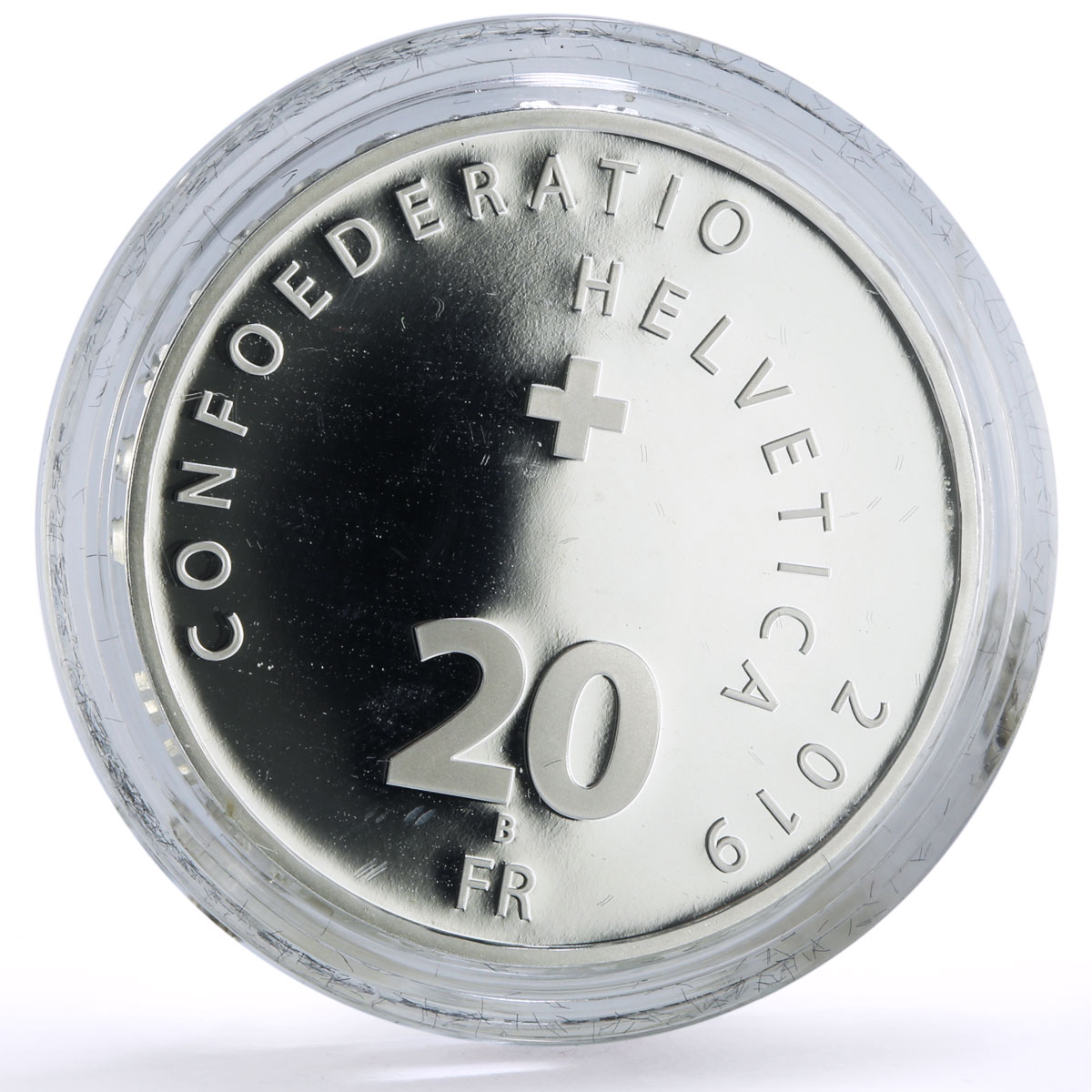 Switzerland 20 francs Knie Circus 100th Anniversary Clown proof silver coin 2019