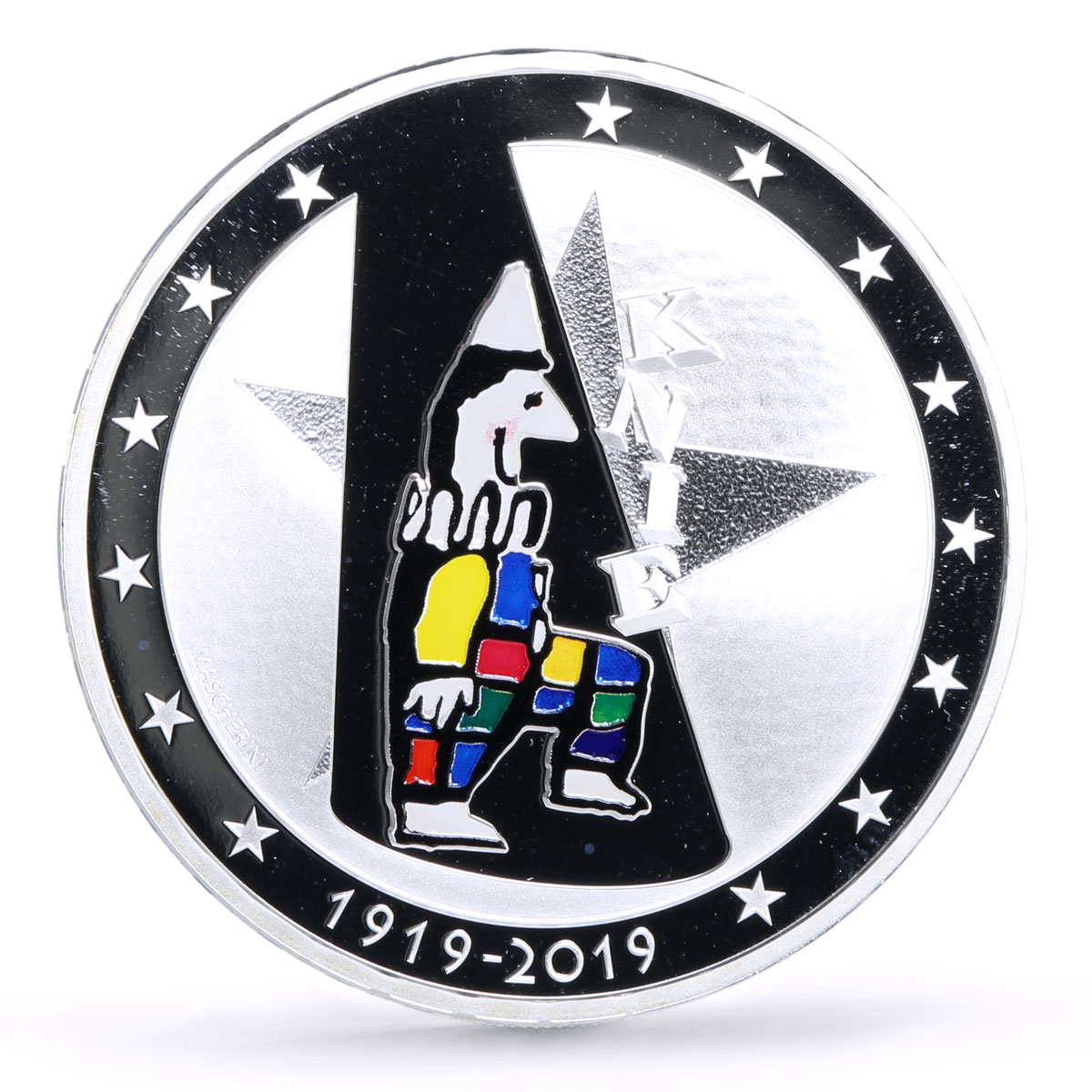 Switzerland 20 francs Knie Circus 100th Anniversary Clown proof silver coin 2019