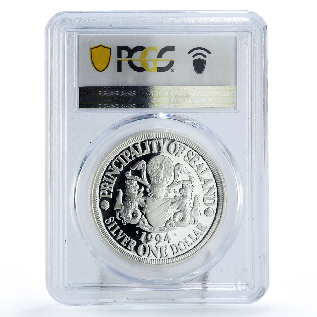 Sealand 1 dollar Sea Treasures Orca Whale Fauna X#9 PR70 PCGS silver coin 1994
