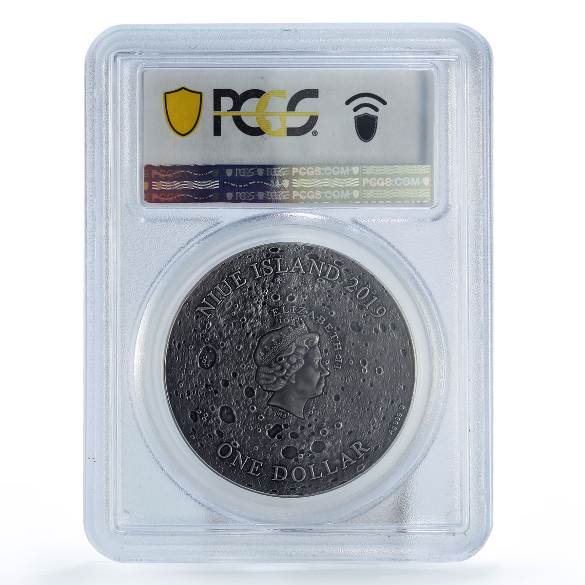 Niue 1 dollar Meteorites Craters Copernicus Space MS70 PCGS silver coin 2019