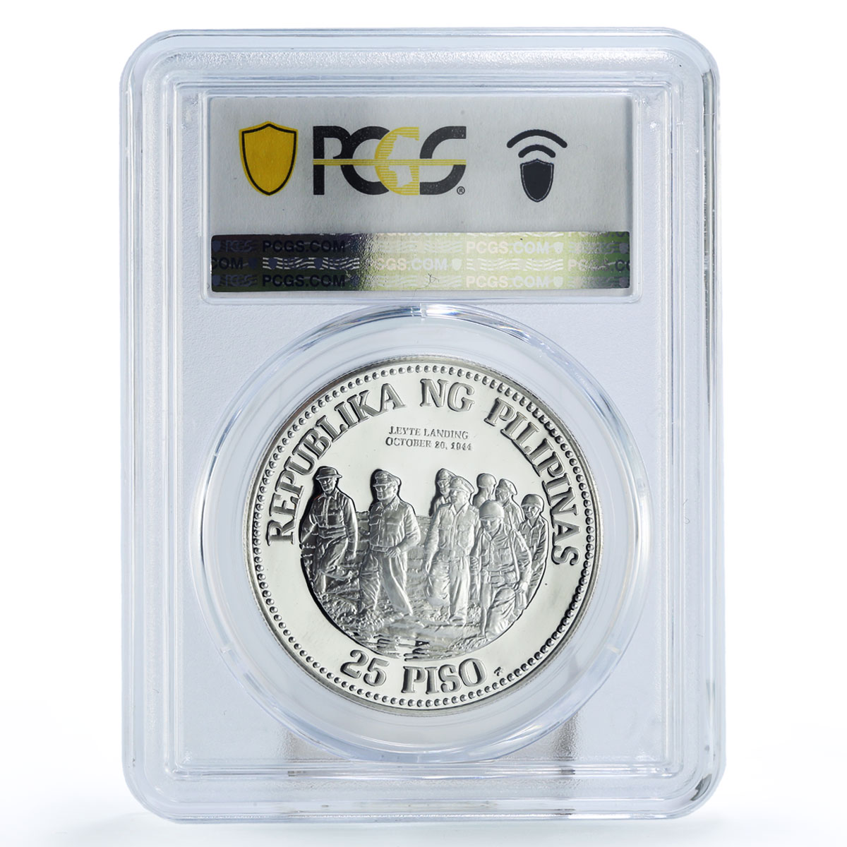 Philippines 25 piso General MacArthur Birth Politics PR70 PCGS silver coin 1980
