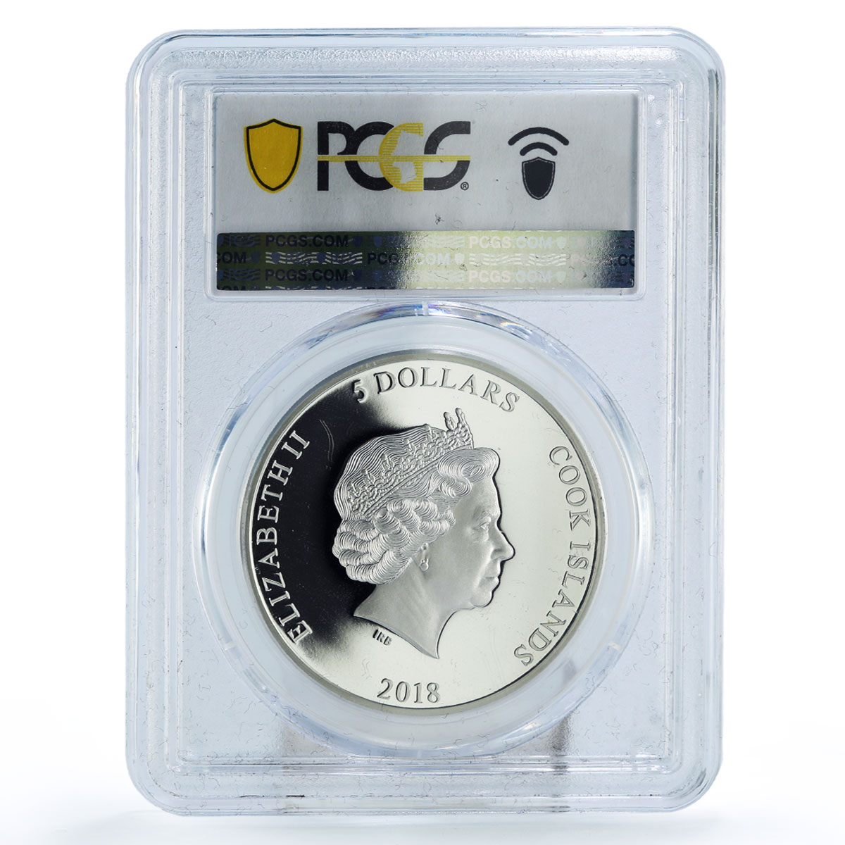 Cook Islands 5 dollars Conservation Tree Frog Fauna PR70 PCGS silver coin 2019