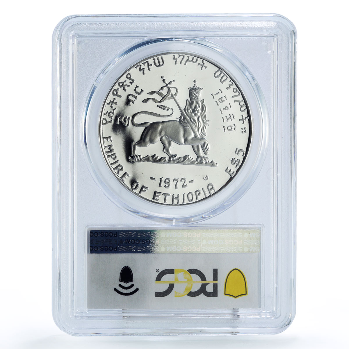Ethiopia 5 dollars Empress Zewditu Zauditu Politics PR69 PCGS silver coin 1972