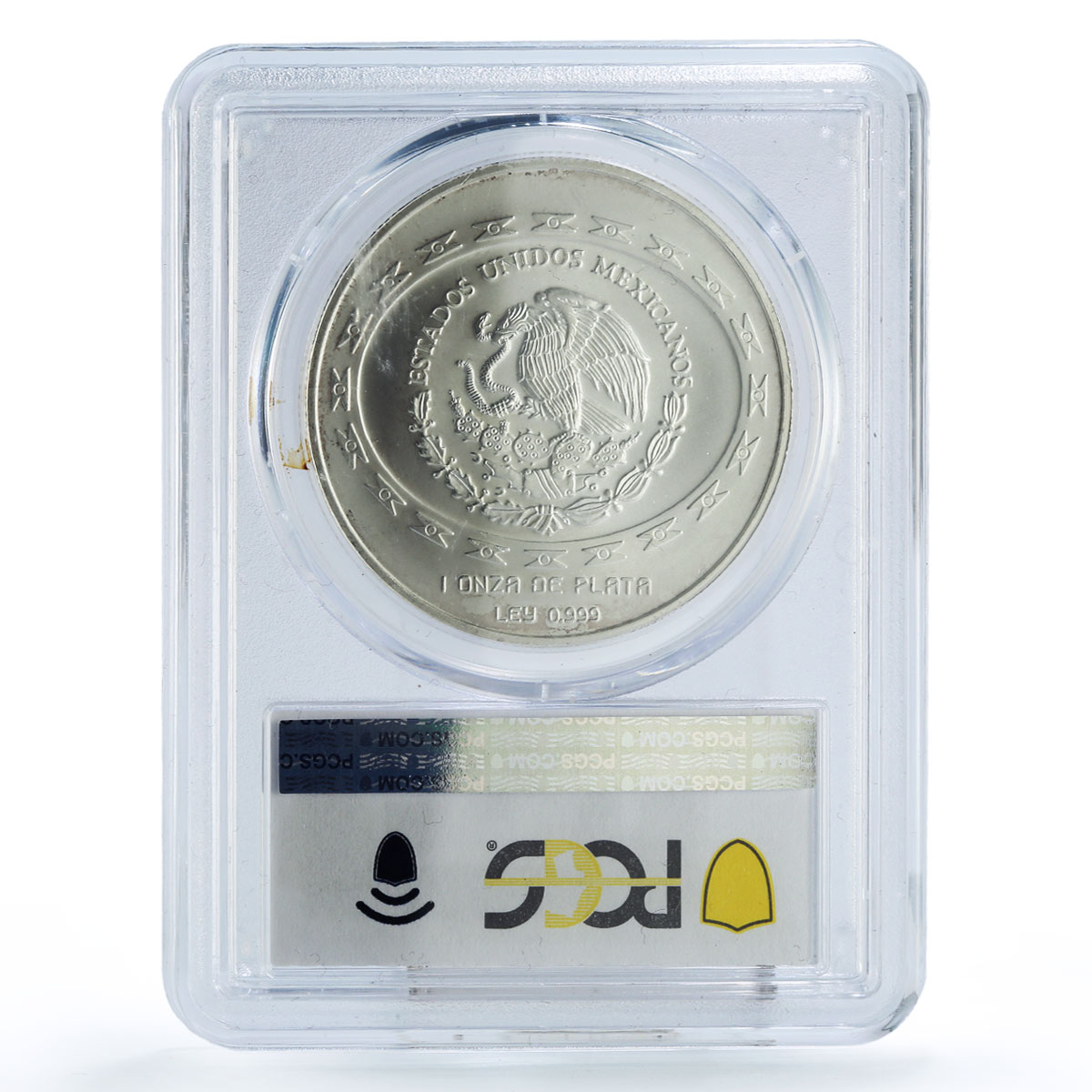 Mexico 5 pesos Precolombina Jugador de Pelota Statue MS68 PCGS silver coin 1997