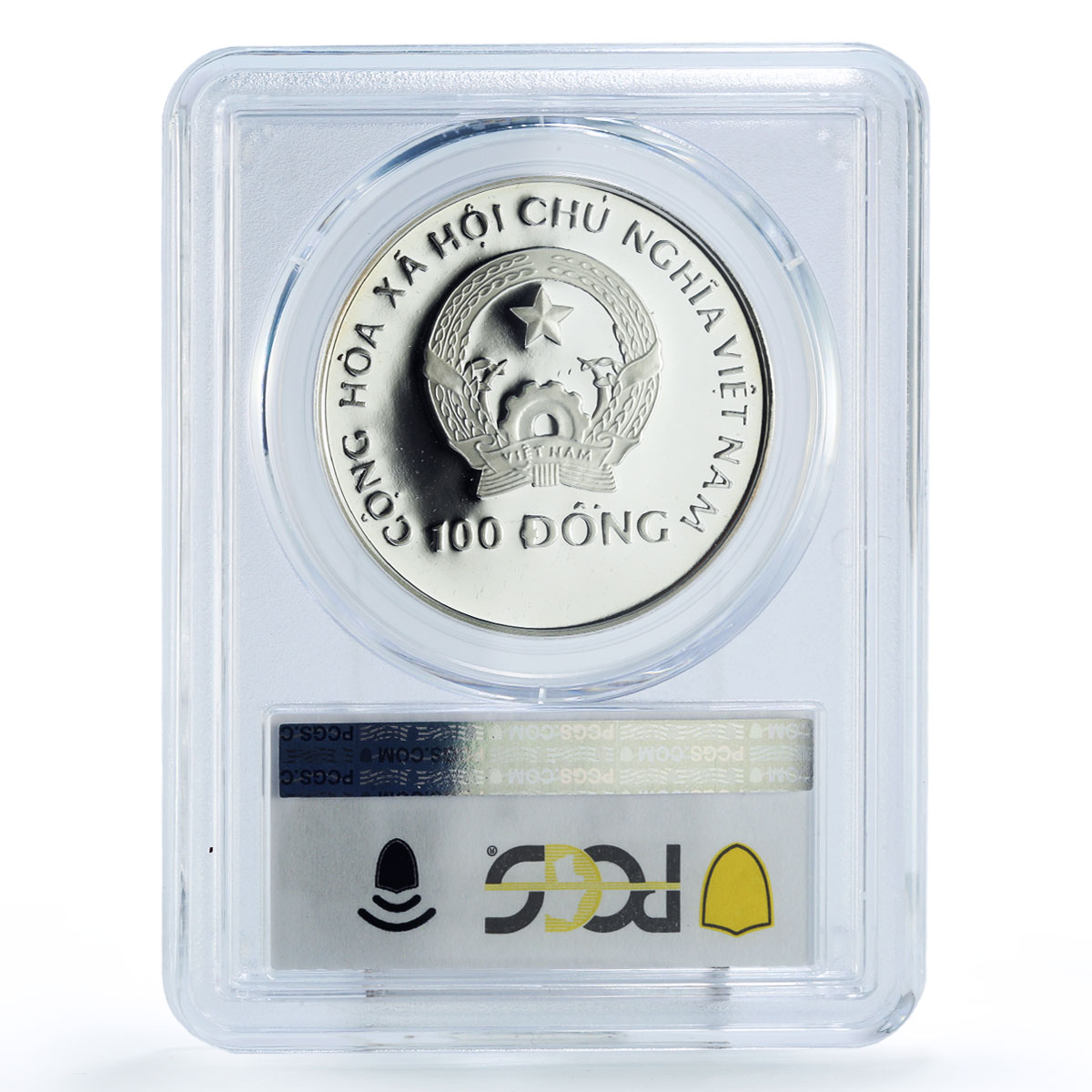 Vietnam 100 dong Seafaring Savannah Ship Clipper PR69 PCGS silver coin 1991