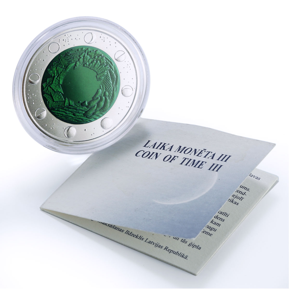Latvia 1 lats Coin of Time Series 3 III Heraldic Rose KM-114 bimetal coin 2010