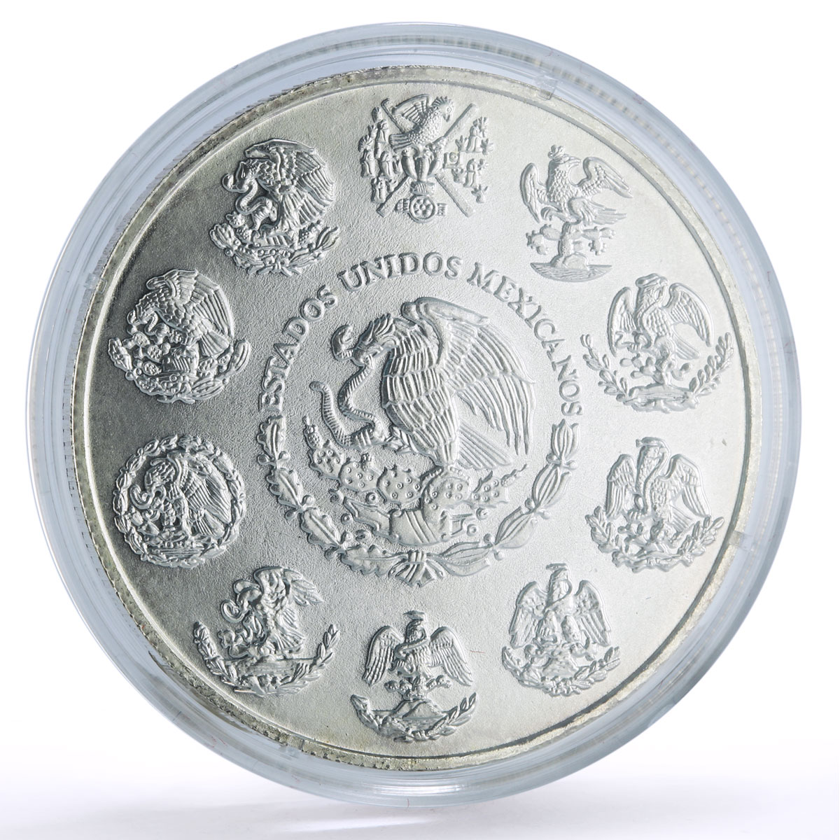 Mexico 5 pesos Conservation Wildlife Aguila Eagle Bird Fauna silver coin 2000