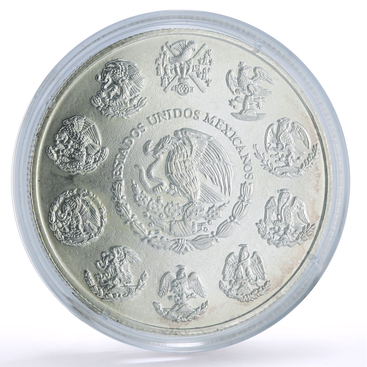 Mexico 5 pesos Conservation Wildlife River Nutria Otter Fauna silver coin 2000