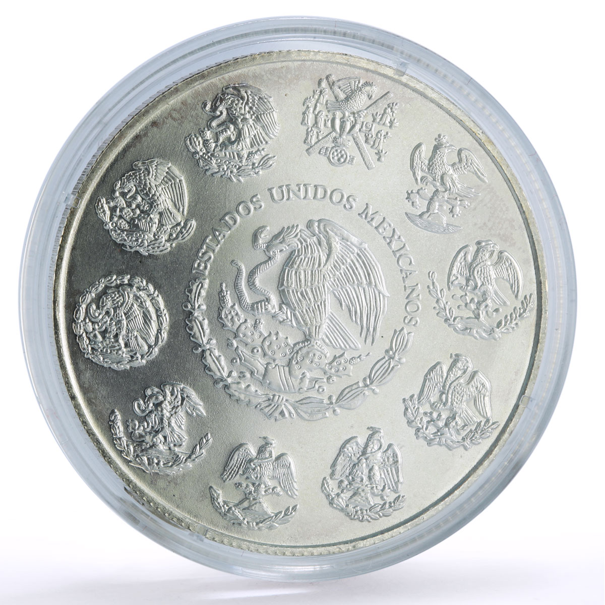 Mexico 5 pesos Conservation Wildlife Panthera Jaguar Cat Fauna silver coin 2001