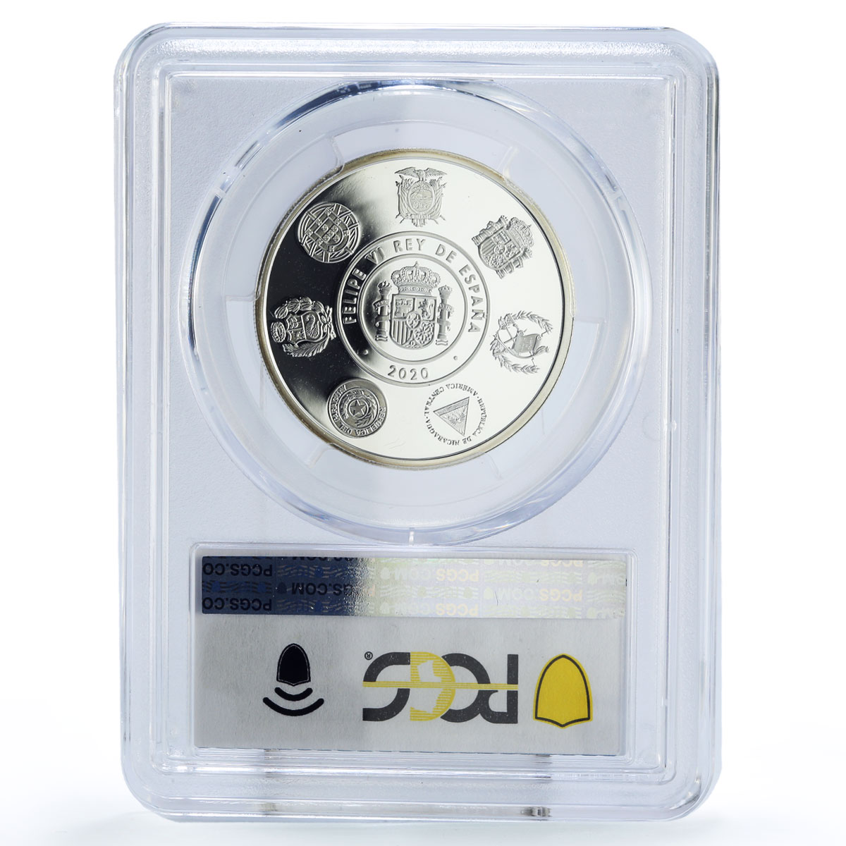 Spain 5 euro Ibero-American Railways Barcelona Mataro Train PR69 PCGS coin 2020