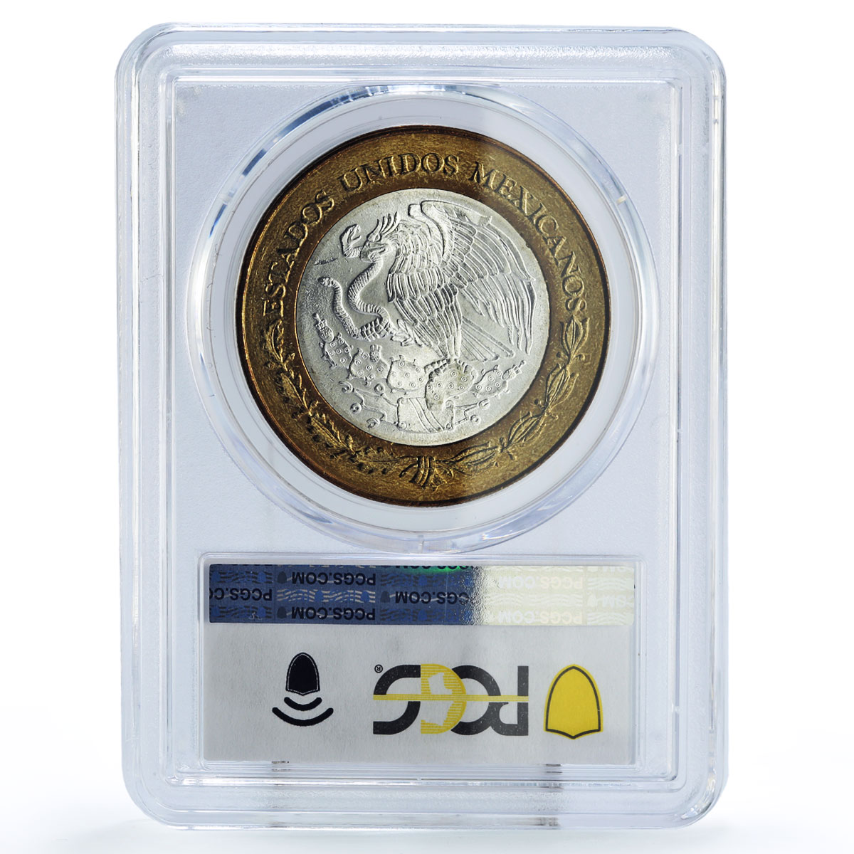 Mexico 100 pesos Cervantes Don Quijote Literature MS66 PCGS bimetal coin 2005