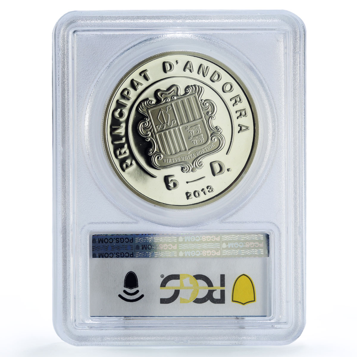 Andorra 5 diners Wildlife Exotic Butterflies Fauna 3D PR69 PCGS silver coin 2013