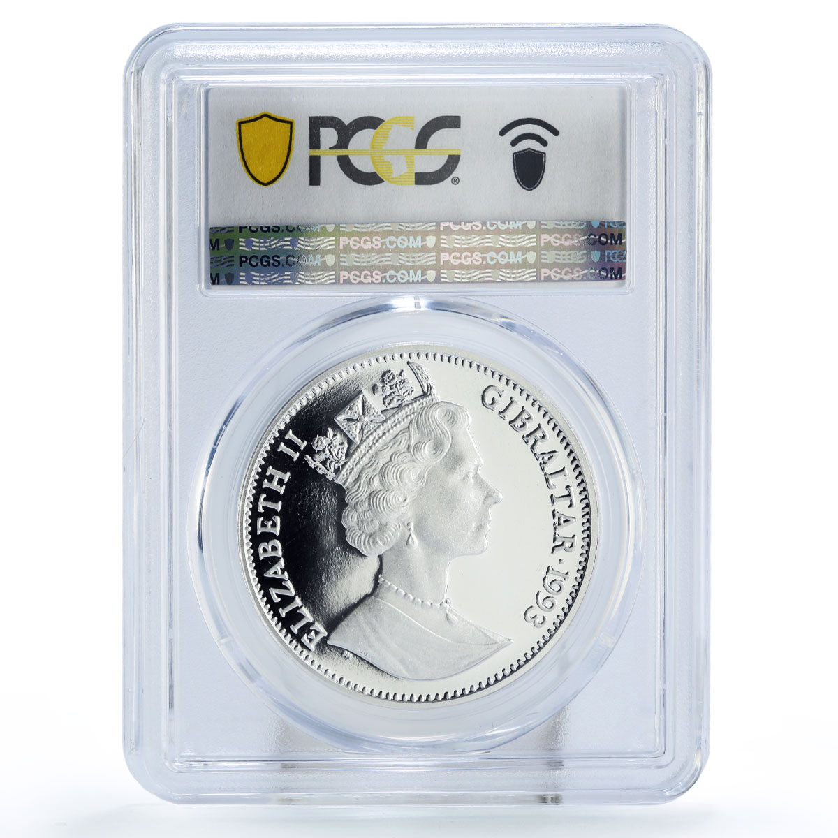 Gibraltar 1 crown Home Pets Dachshund Dog KM-192.1a PR70 PCGS silver coin 1993