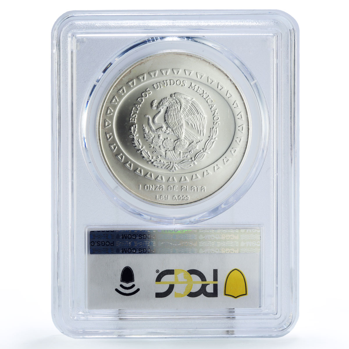 Mexico 5 pesos Precolombina Vasija Statue Sculpture MS69 PCGS silver coin 1997