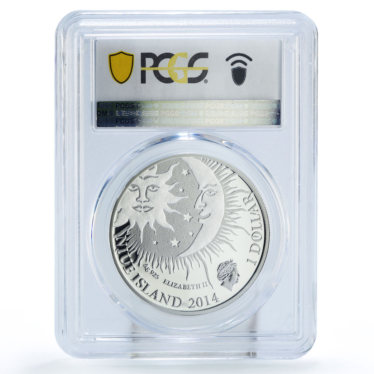 Niue 1 dollar Zodiac Signs Sagittarius PR70 PCGS colored silver coin 2014