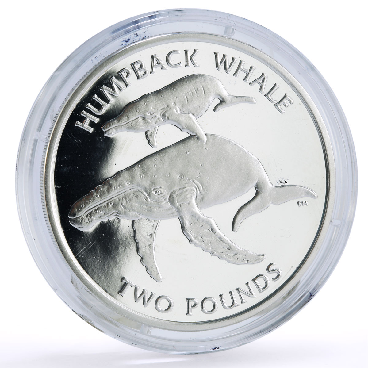 Sandwich Islands 2 pounds x 4 Set Albatross Penguin Seal Whale silver coins 2006