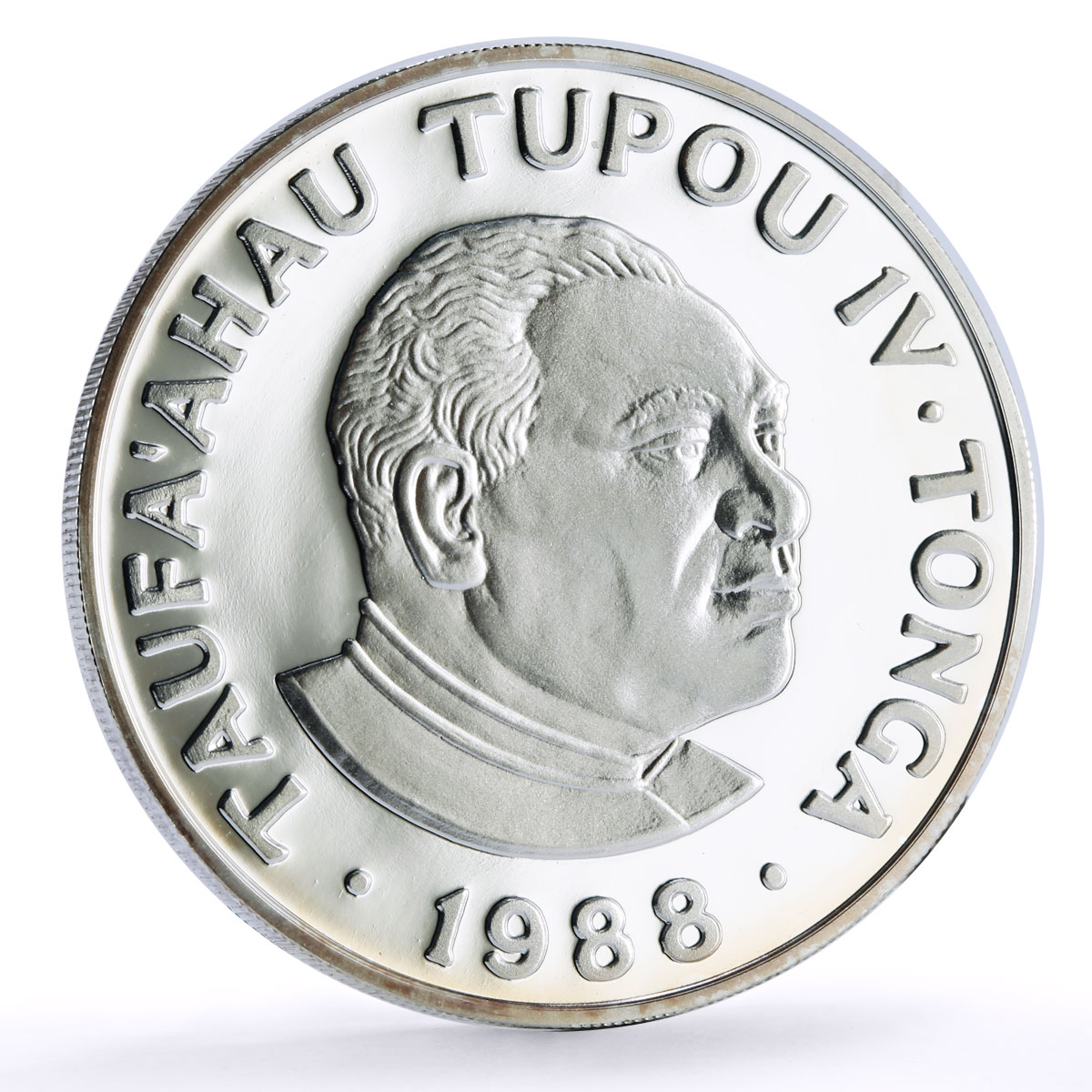 Tonga 1 paanga Seoul Summer Olympic Games Boxing Boxers proof silver coin 1988