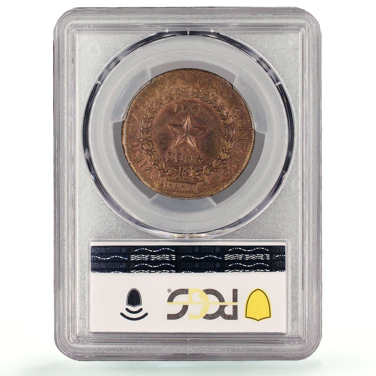 Vietnam 2 dong Rebel Regular Coinage Ho Chi Minh KM-4 MS63 PCGS bronze coin 1946
