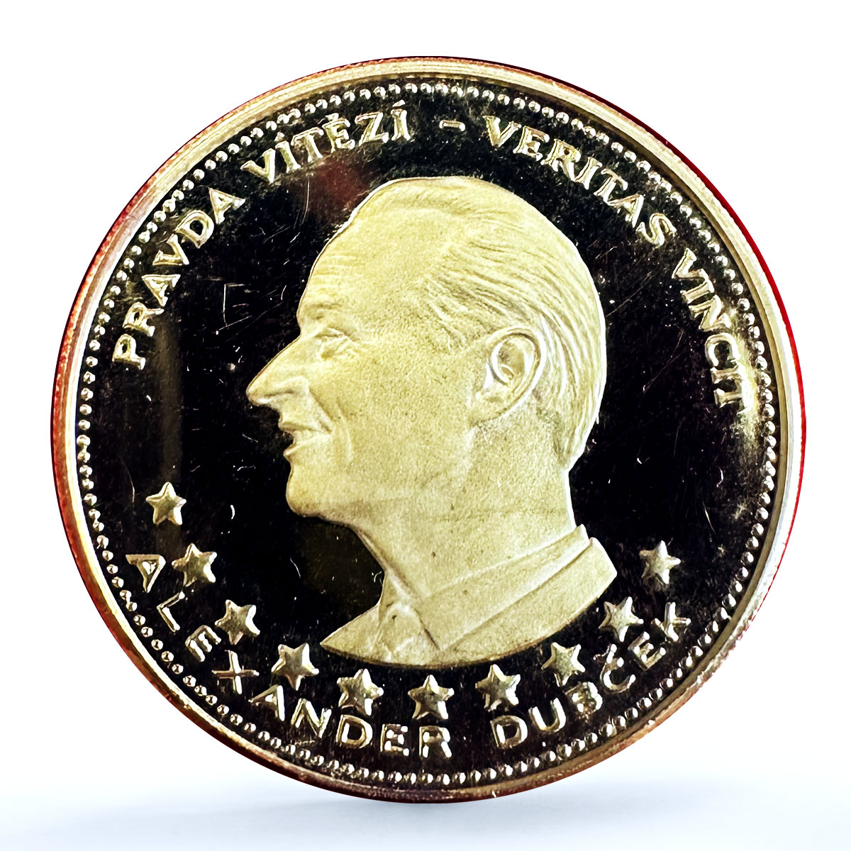 Czechoslovakia Set Prague Ducats Dubcek Jan Hus proof gold silver medals 1968