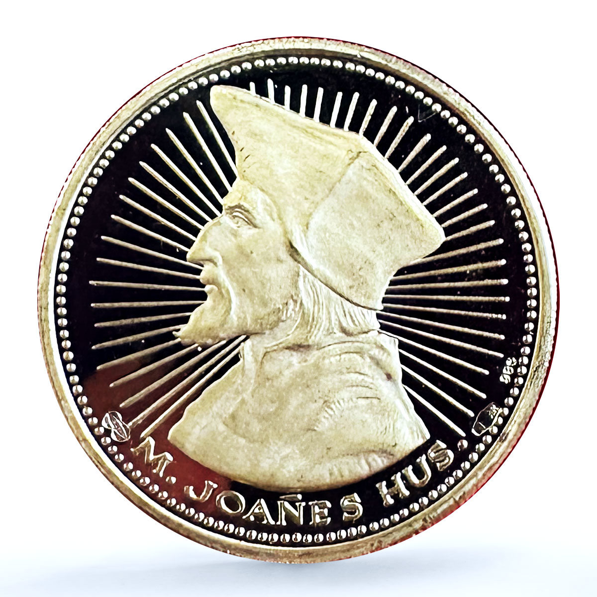 Czechoslovakia Set Prague Ducats Dubcek Jan Hus proof gold silver medals 1968