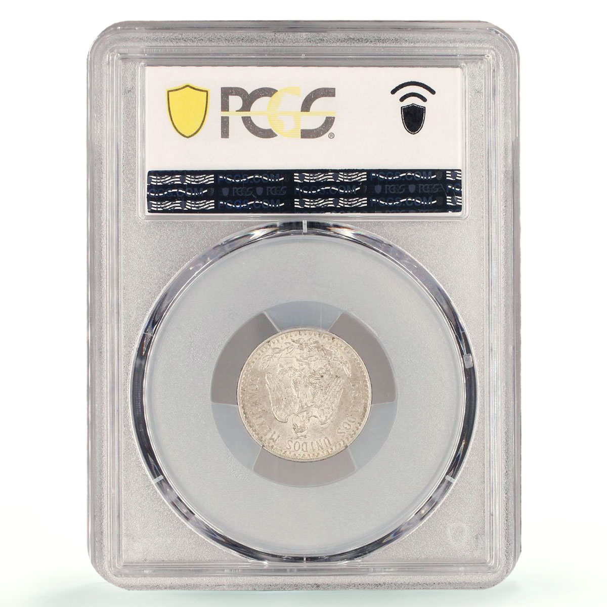 Mexico 20 centavos Independence Libertad Cap KM-436 MS63 PCGS silver coin 1919