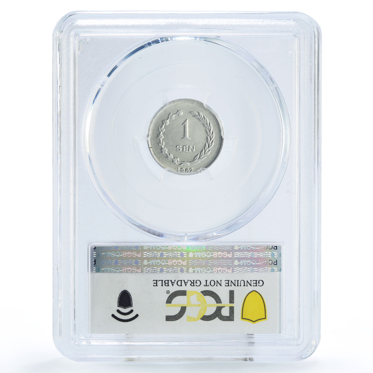 Indonesia Irian Barat 1 sen President Sukarno KM-5 UNC PCGS aluminum coin 1962